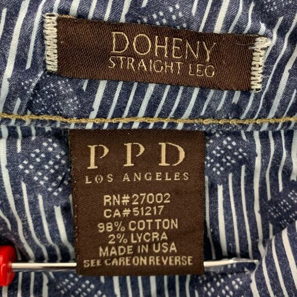 PPD Paige Premium Denim Doheny Straight Leg Blue Men's Jeans - Size: 36 - Picture 13 of 14
